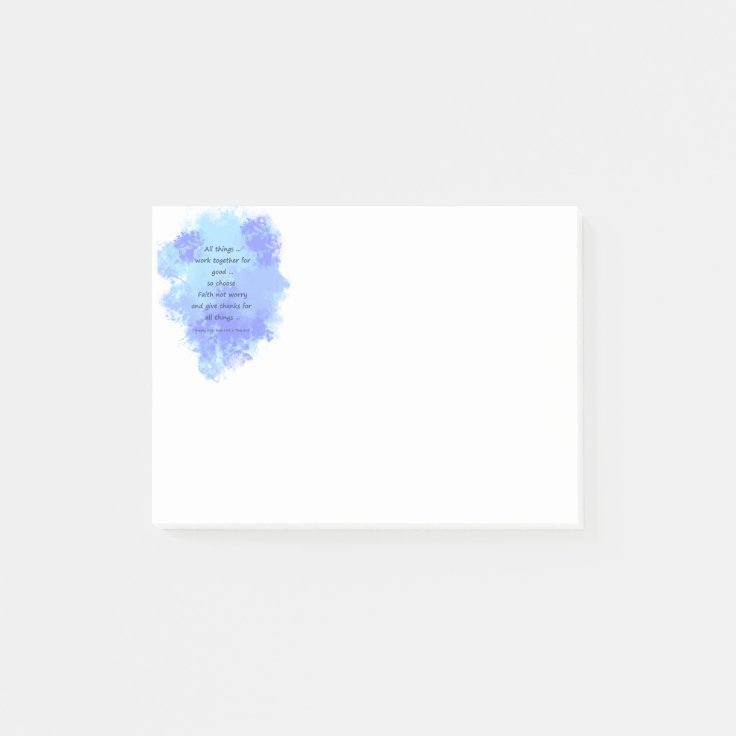 Inspirational Bible Scripture Quotes Post-it Notes | Zazzle