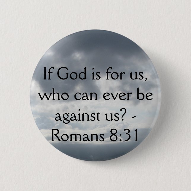 Inspirational Bible Verse Button (Front)