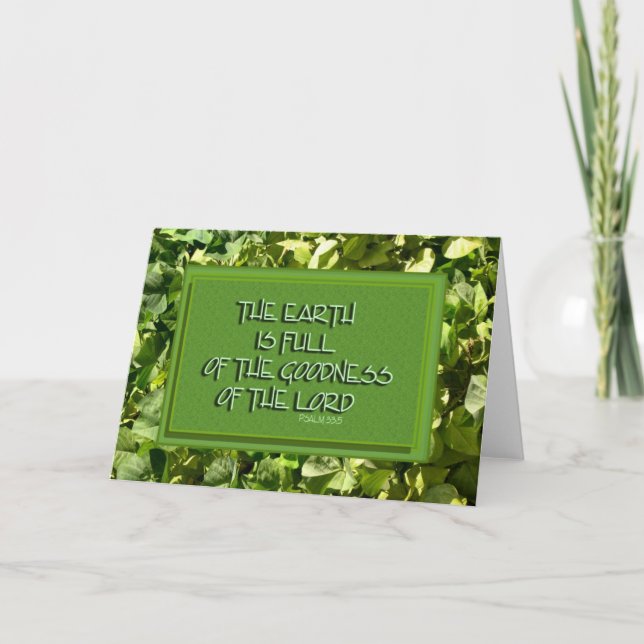 Inspirational Bible Verse Card (Front)