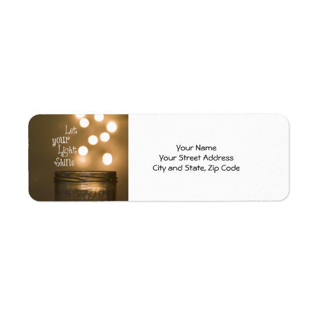 Inspirational Bible Verse Christian Quote Label (Front)