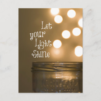 Inspirational Bible Verse Christian Quote Postcard