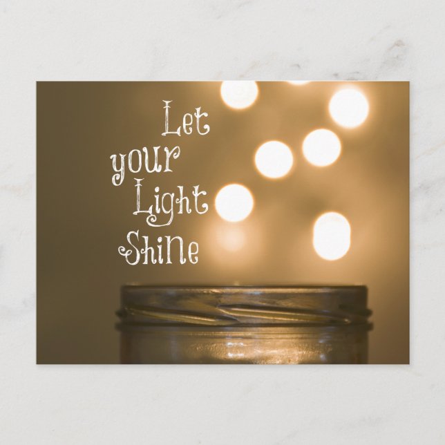 Inspirational Bible Verse Christian Quote Postcard (Front)