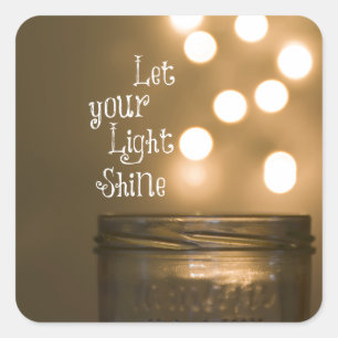 Inspirational Bible Verse Christian Quote Square Sticker