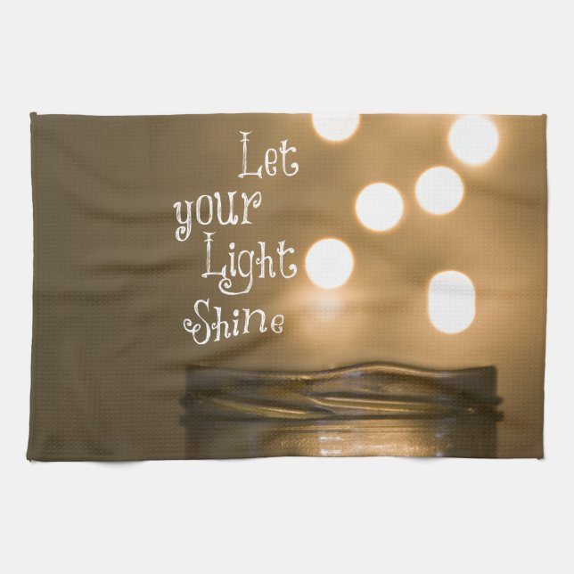 Inspirational Bible Verse Christian Quote Towel (Horizontal)
