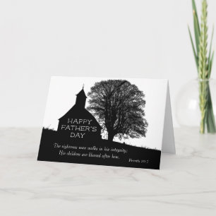 Inspirational Bible Verse Father's Day Church Card