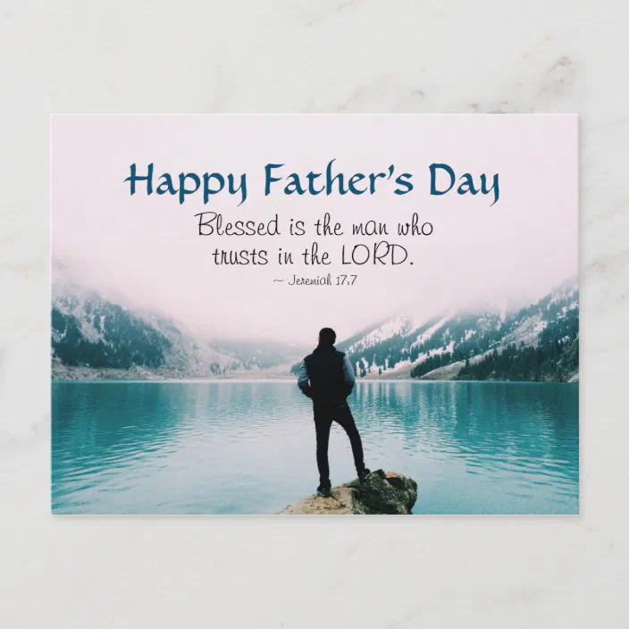 Verses For Father S Day Inspirational Bible Verse Father's Day, Mountains Postcard | Zazzle.com