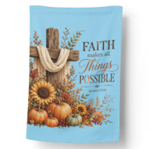 Inspirational Bible Verse House Flag