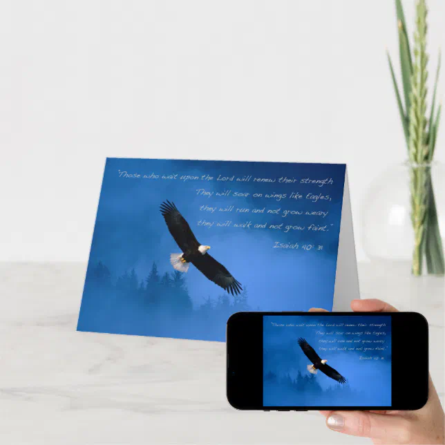 Inspirational Bible Verse Isaiah Card | Zazzle