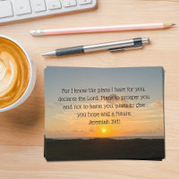 Inspirational Bible Verse Jeremiah 29:11 Church