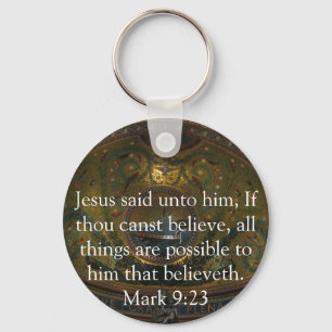 Inspirational Bible Verse Keychain
