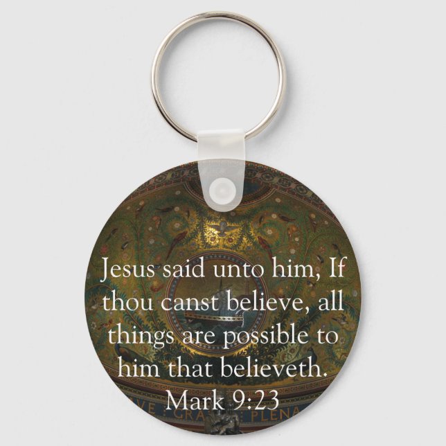 Inspirational Bible Verse Keychain (Front)