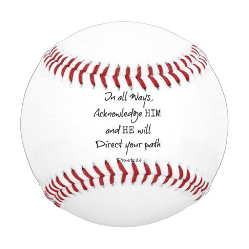 Inspirational Bible Verse Quote Baseball