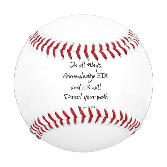Inspirational Bible Verse Quote Baseball