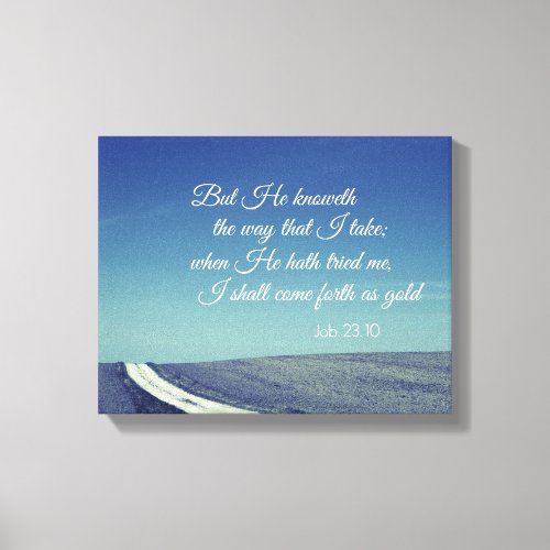 Inspirational Bible Verse Quote Canvas Print