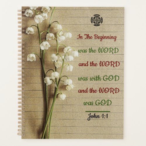 Inspirational Bible Verse Spiral Notebook