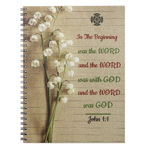 Inspirational Bible Verse Spiral Notebook