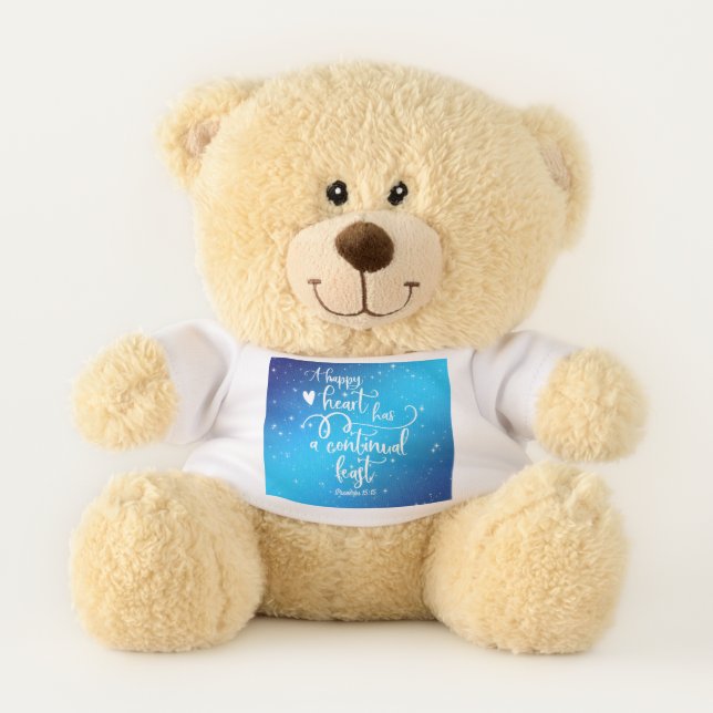 Inspirational Bible Verse Teddy Bear (Front)