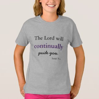 Inspirational Bible Verse the Lord will Guide you