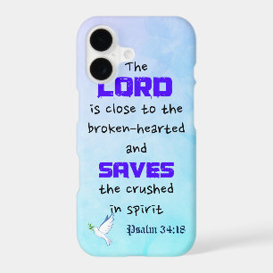 Inspirational Biblical Quote Psalm 34:18 iPhone 17 Case