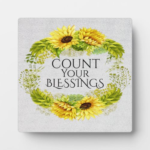 Inspirational Blessings Plaque