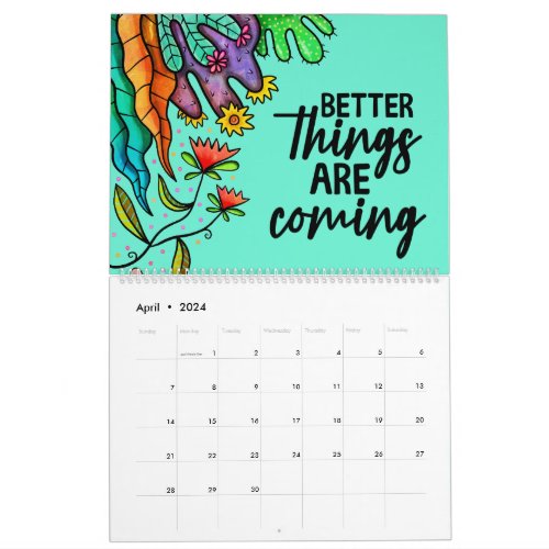 Inspirational Botanical 2024 Calendar