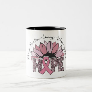 Inspirational Breast Cancer Awareness/Support Two-Tone Coffee Mug