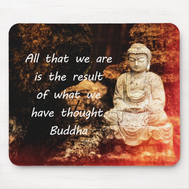 Inspirational Buddha Quote Mouse Pad (Front)