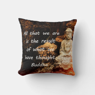 Inspirational Buddha Quote Throw Pillow