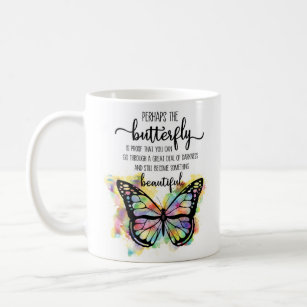 Inspirational Butterfly Colorful Coffee Mug