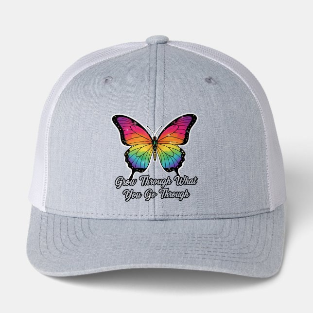 Inspirational Butterfly Grow Through Hat (Front)