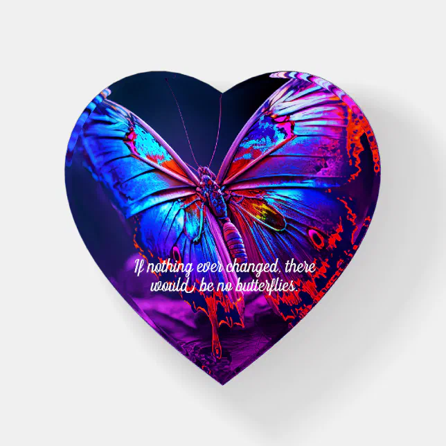 Loading Message Butterfly Inspirational Butterfly Message Acrylic Award Paperweight | Zazzle