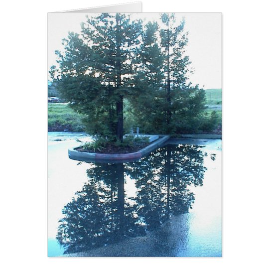 Inspirational Card: Tree refelction in puddle Card