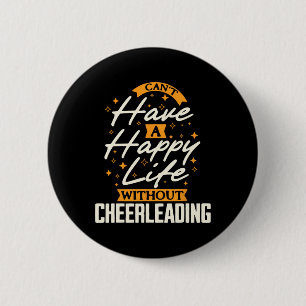 Inspirational Cheerleading Enthusiast Graphic Stat Button