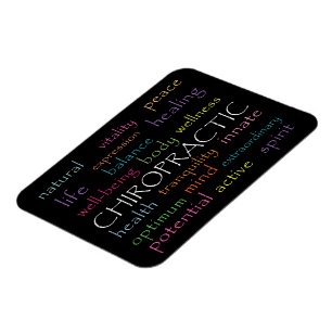 Inspirational Chiropractic Word Collage Magnet