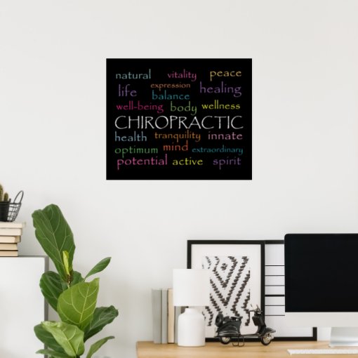 Inspirational Chiropractic Words Poster | Zazzle