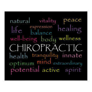 Inspirational Chiropractic Words Poster