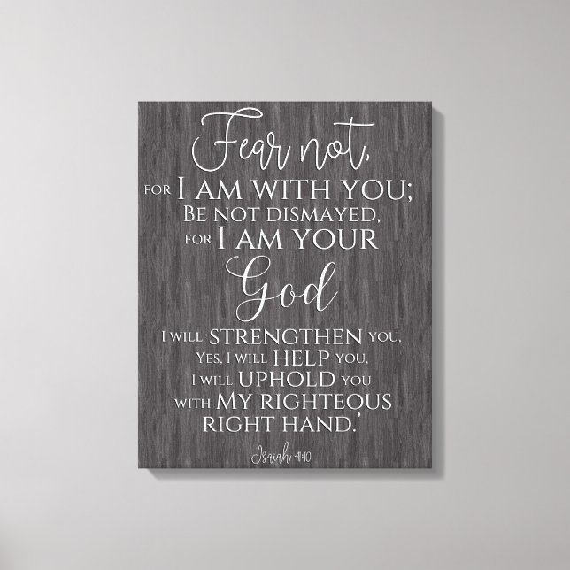Inspirational Christian Bible Verse Canvas Print (Front)