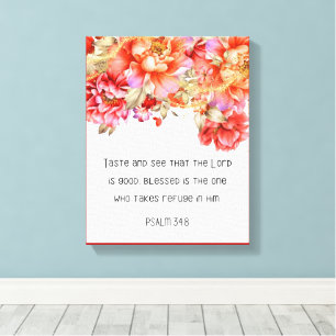 Inspirational Christian Bible Verse Canvas Print