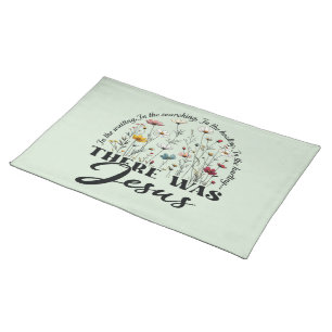 Inspirational Christian Bible Verse Cloth Placemat