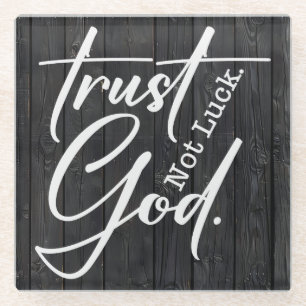 Inspirational Christian Bible Verse Glass Coaster