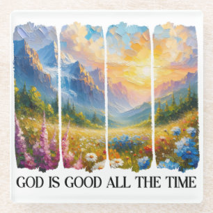 Inspirational Christian Bible Verse Glass Coaster