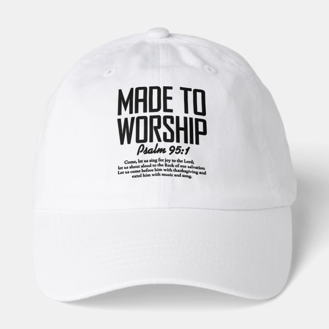 Inspirational Christian Bible Verse Hat (Front)