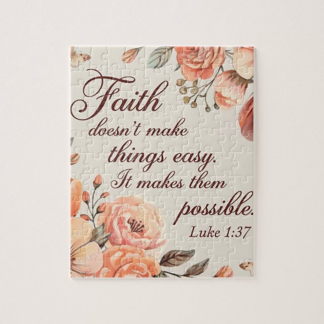 inspirational Christian Bible Verse Jigsaw Puzzle (Vertical)