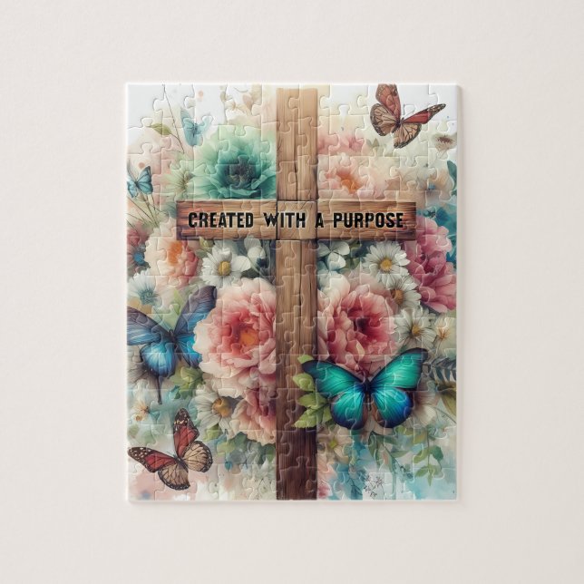 inspirational Christian Bible Verse Jigsaw Puzzle (Vertical)