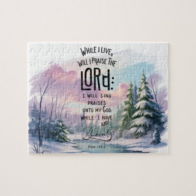 Inspirational Christian Bible Verse Jigsaw Puzzle (Horizontal)