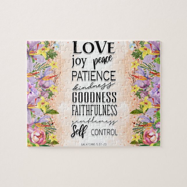 inspirational Christian Bible Verse Jigsaw Puzzle (Horizontal)
