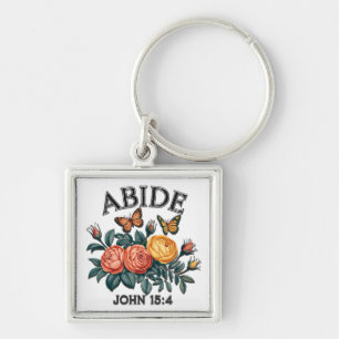 Inspirational Christian Bible Verse Keychain