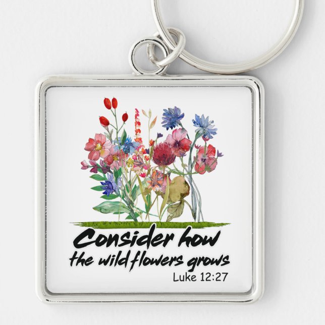 Inspirational Christian Bible Verse Keychain (Front)