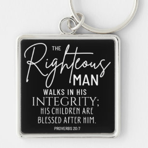 Inspirational Christian Bible Verse Keychain