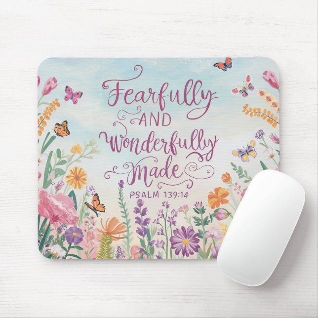 inspirational Christian Bible Verse Mouse Pad (With Mouse)